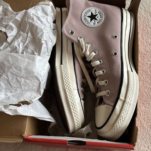 NEW Pink Converse Chuck 70 High Tops  Classic/Retro Mauve Sneaker W‎ 10 / M 8 - Picture 2 of 9